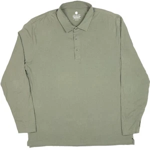 Solbari UPF50+ Sun Protection Long Sleeve Polo Shirt Men’s Size XXL *Stains - Picture 1 of 10