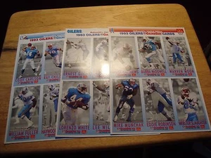 1 complete 1993 McDonald's GAMEDAY 18 card set Houston OILERS Warren MOON - Picture 1 of 5