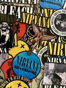 Nirvana Sticker Pack, Grunge Rock Sticker Pack - Bild 1 von 4