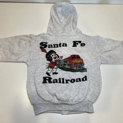 Sudadera con Capucha Tren Ferroviario Santa Fe De Colección Juvenil Talla XL Trenes Ferroviarios Chico Foto 1 de 4