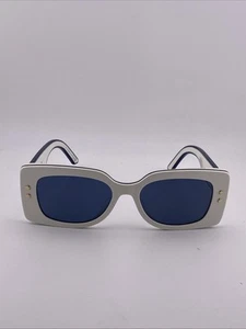 Gafas de sol CHRISTIAN DIOR PACIFIC blancas azules S1U 95B0 *3 53o17 140 sin estuche - Imagen 1 de 5