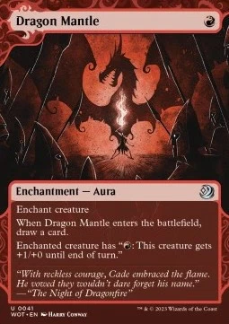 Magic/MTG Drachenumhang WOT-41 Uncommon Deutsch Neu Foil - Bild 1 von 2