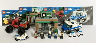 LEGO CITY Le Cambriolage De La Banque - SET 60245 - Incomplet + 4 Manuels - 2020 - Photo 1/4