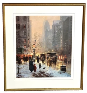 G Harvey EVENING ALONG THE AVENUE Signed Numbered Limited Edition Lithograph - Picture 1 of 10