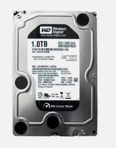 Western Digital WD nero 1 TB 3,5 7200 rpm disco rigido interno WD1002FAEX 64 MB cache - Foto 1 di 1