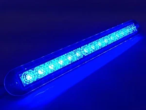 MARINE BOAT BLUE LED STRIP LIGHT 23LM FLUSH MOUNT 12V 3W IP67 4500K 7.9"X0.9" - Bild 1 von 11
