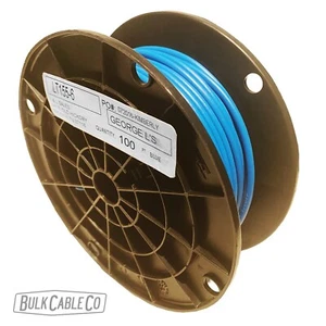 10 pies - George L's .155 - AZUL - Cable de conexión de pedal - Cable FX para guitarra a granel - Imagen 1 de 6