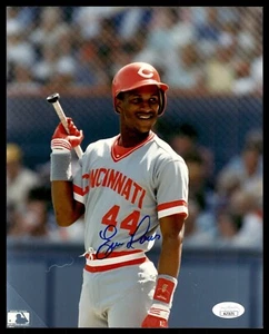 ERIC DAVIS SIGNED 8X10 PHOTO WITH JSA COA - CINCINNATI REDS - Picture 1 of 1
