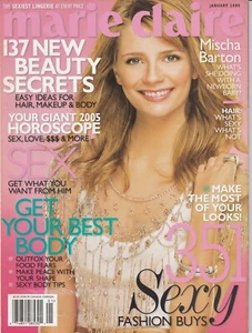 Magazine Marie Claire January 2005 Mischa Barton 137 New Beauty Secrets - Picture 1 of 3