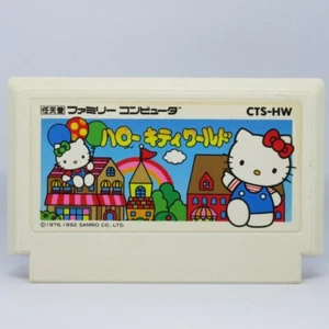 USED Hello Kitty World FC Famicom Nintendo Japan Cartridge only - Picture 1 of 4