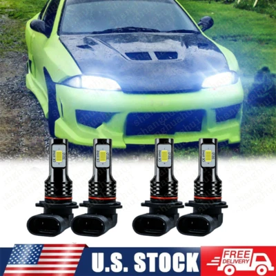 For Chevy Cavalier 1990 1995-1999 4x LED Headlight Bulbs High/Low Beam Combo Kit - Image 1 of 4