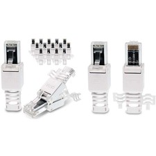Network Connectors, Tool-Free CAT6A RJ45 LAN UTP Cable Connector Without ToolsM1