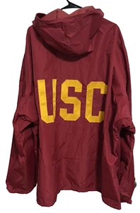 USC TROJANS Football Rare Sideline Cape NCAA Game Worn Used XXL Goodman Sons 60s - Picture 1 of 17