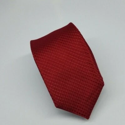Corbata Alfani Poliéster Roja Texturizada Lisa Hombre Ajustada 58 x 2.5 Foto 1 de 4