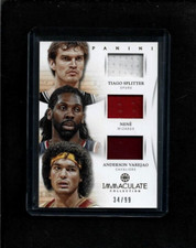 Tiago Splitter Nene Anderson Varejao 2012-13 Immaculate TRIPLE JERSEY #/99 RARE