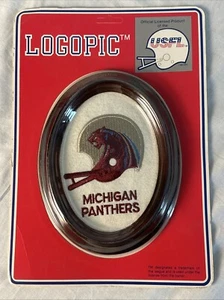 Michigan Panthers USFL LogoPic Wall Plaque Vintage - Picture 1 of 3
