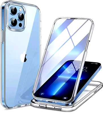 Clear 360 Shockproof Full body Case For iPhone 17 Pro 16 Pro Max,14,13,15 Pro,11 - Image 1 of 4
