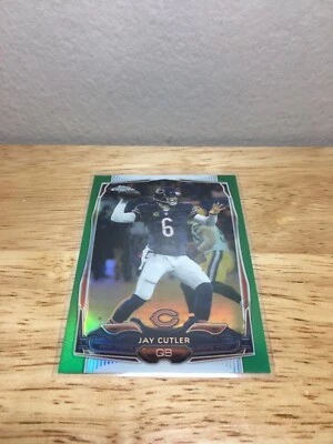 2014 Topps Chrome Green Refractors Jay Cutler #58 Chicago Bears Quarterback! - Image 1 of 4