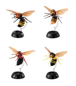 Bandai Wasp Hornet 2 Insect Mini Figure Gashapon set 4 pcs