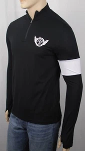 Polo Ralph Lauren schwarz weiß halber Reißverschluss Tribeca Radsport Shirt neu mit Etikett $ 145 - Bild 1 von 1