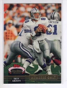 1992 TOPPS STADIUM CLUB TROY AIKMAN FOOTBALL CARD # EX - Picture 1 of 1