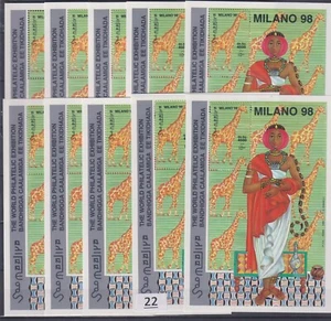 MA 10X SOMALIA 1998 - MNH - JOYAS, JIRAFAS, ANIMALES - Imagen 1 de 1