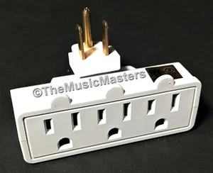 Swivel 3 Outlet Triple AC Wall Plug Power Tap Splitter 3-Way Electric Adapter - Picture 1 of 12