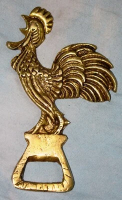 Rooster Shape Bottle Opener Brass Hen Design Soda Bottle Opener Table Decor MJ33 - Image 1 of 4