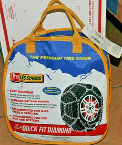 LES SCHWAB Alpine Laclede Quick Fit DIAMOND TIRE CHAINS 1525 1525-S 1525S New - Picture 1 of 2