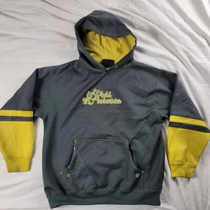 World Industries Boys Medium Black Yellow Pullover Hoodie Long Sleeve Winter - Picture 1 of 9