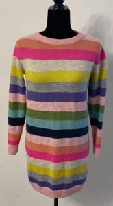 Old Navy Kids XXL Striped Vibrant Sweater Women’s Medium Tunic Sweater Dress - Picture 1 of 6