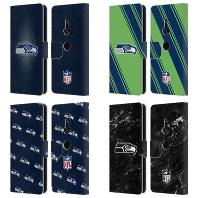 OFFICIAL NFL SEATTLE SEAHAWKS ARTWORK LEATHER BOOK CASE FOR SONY PHONES 1 - Image 1 of 4