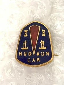 Vintage enamel Hudson Logo Car badge - Dublin Jewellery Co - Foto 1 di 3