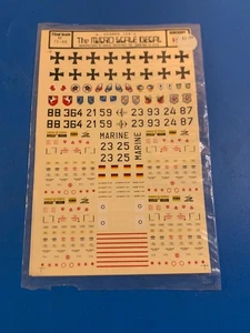 Juego de calcomanías de avión de combate alemán microdecal vintage - Imagen 1 de 2