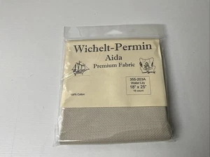 Wichelt-Permin 16Ct Water Lily Aida XStitch Fabric 18" x 25" #355-203A - Picture 1 of 2