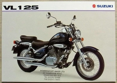 SUZUKI VL125 MOTOCYCLE Sales Specification Leaflet March 2002 #MB02VL125-LEAF - Image 1 of 2