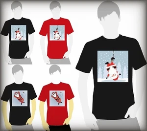 Herren-T-Shirt Weihnachten Neuheit Druck explizit Oberteil lustig unhöflich Witz Weihnachtsgeschenk - Bild 1 von 12