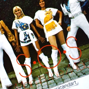 RARE COVER 1975 ORIGINAL ABBA SOS 7" VINYL 45 AGNETHA FALTSKOG EX+ S.O.S. RARE - Picture 1 of 7