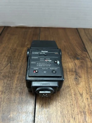 Vivitar Auto Thyristor 550FD M/P/O Shoe Mount Flash For Minolta Pentax Olympus - Image 1 of 4
