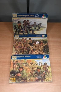 Italeri 1:72 World War II Figure Sets US Paratroopers, Special Forces & Infantry - Picture 1 of 4