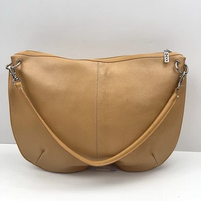 MAXX New York Purse Siena Tan Leather Hobo Large Shoulder Double Strap Handbag - Image 1 of 4