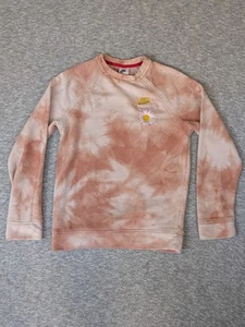 Nike From Beaverton with Love Orange Tye Dye Crew Neck Sweatshirt Sz L Youth - Picture 1 of 10