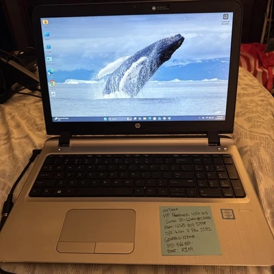 15.6" HP PROBOOK 450 G3 Laptop i5-6200U @ 2.30GHz 4GB RAM 466GB HD WIN 11 Pro - Image 1 of 4