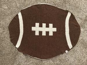 HTF Mud Pie Reversible Chenille Football Blanket/Lovey - Picture 1 of 5