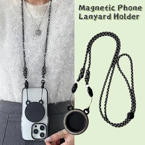 Clip universel sangle téléphone portable bandoulière chaîne smartphone filles femmes - Photo 1/12
