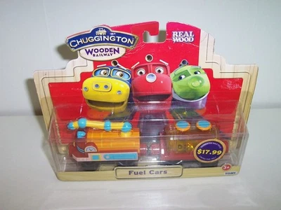 Chuggington Wooden Train Fuel Cars Set LC56024 Fits BRIO Thomas Track NEW - Image 1 of 2