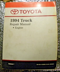 1994 Toyota Pickup OEM Shop Service Manual Vol 1 Engine Repair Book - Picture 1 of 7