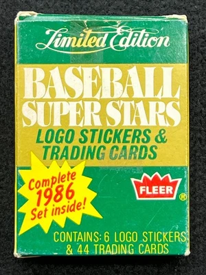 Juego de fábrica Fleer 1986 edición limitada de superestrellas de béisbol (44) Foto 1 de 2