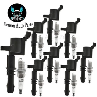 Bobina de encendido y bujía 8 piezas para Ford Mustang 2007-2008 4,6 L V8 48400 Foto 1 de 4