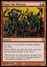 1x Empty the Warrens LP, English MTG Time Spiral